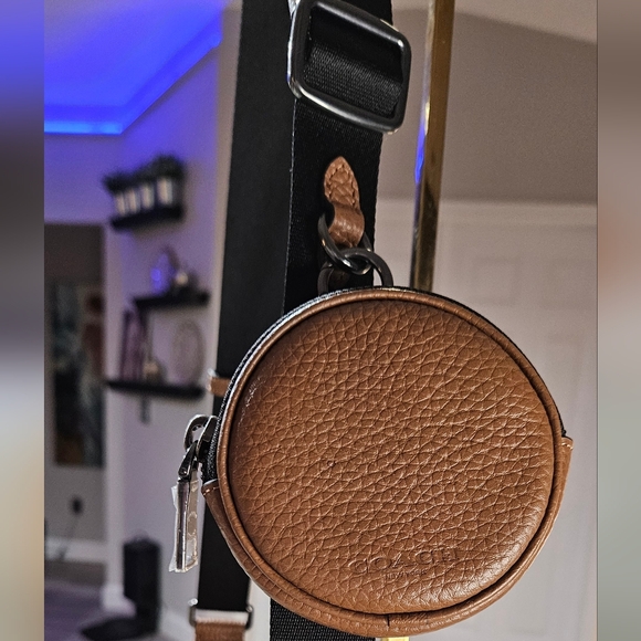 NWT Coach Small Finn Crossbody Bag CCG16 Caramel Sable Suede Signature + Pouch - Picture 6 of 17